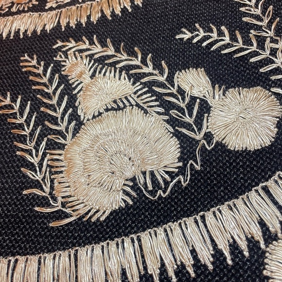 Ralph Lauren Collection Purple Label Embroidered Raffia Silk Dress Pencil Skirt - Picture 10 of 14